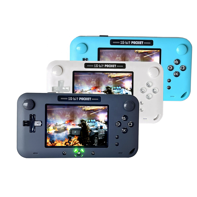 Video Game Console 1716 Retro Games Support Save/Add Portable Handheld Kids AV Output 2GB SD Card 4-inch Color Display