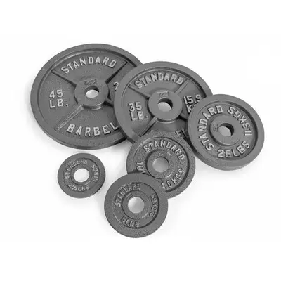 Moldes para Mancuernas de gimnasio, placas de peso de hierro fundido para parachoques, 20kg, 45LB