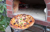 Four à pizza rond au bois pour l'extérieur