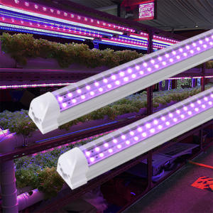 Tube lumineux intégré T8 pour la croissance des plantes, <span class=keywords><strong>lampe</strong></span> <span class=keywords><strong>de</strong></span> <span class=keywords><strong>culture</strong></span> pour <span class=keywords><strong>semis</strong></span>, légumes-feuilles, 18W 36W LED, lumière supplémentaire pour plantes, CRI 80 - Product Image 6