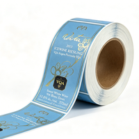 Etiqueta Adhesiva Personalizada para Botellas de Whisky, con Lámina Dorada en Relieve, Tinta UV, Vinilo, Resistente al Agua, para Bebidas Espirituosas, Licores y Vino