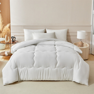 Giường ấm <span class=keywords><strong>Quilt</strong></span> nhà sợi nhỏ Comforter tùy chỉnh tất cả các mùa Duvet 230*230cm Nữ Hoàng Duvet chải Polyester gird Comforter - Product Image 5
