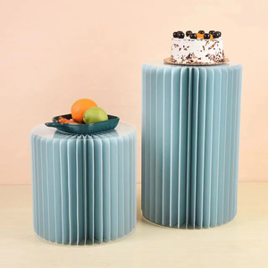 Có thể gập lại tổ ong xi lanh hiển thị đứng trang trí đám cưới Giấy Bánh tráng miệng bảng đứng đám cưới hoa đứng - Product Image 4