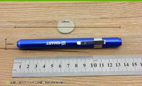 Promocional portátil Doctor Led Pen Light Flatheaded Medical Light Batería de aluminio Mini Pen Torch Led Linterna con clip
