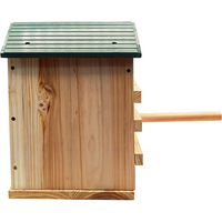 Maisons d'alimentation d'extérieur pour hiboux Maisons d'oiseaux à l'extérieur Maison en bois pour animaux de compagnie Oem Odm Pic Cabane en bois Maisons et meubles pour animaux de compagnie Coupe-vent Trou d'arbre