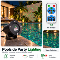 Projecteur laser dynamique ZhonNa Starlight rouge et vert pour KTV, Noël, extérieur, jardin, ciel étoilé, éclairage de pelouse, équipement d'éclairage de scène