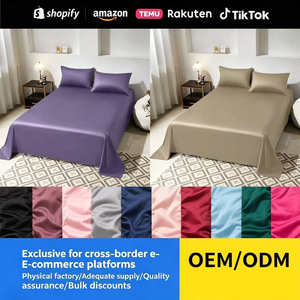 Parure <span class=keywords><strong>de</strong></span> draps en satin moderne, taille Queen, 4 pièces, soyeuse, avec élastiques aux coins, <span class=keywords><strong>drap</strong></span>-housse profond <span class=keywords><strong>de</strong></span> 15 pouces - Product Image 4