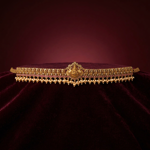 Cadena de cintura clásica hecha a mano con diseño de pavo real, chapado en oro mate, joyería corporal de moda, regalo de compromiso o boda, India, para adultos - Product Image 3