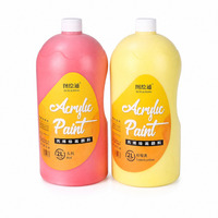 Peinture acrylique en bouteille de 2 L pour cours d'art, ateliers, étudiants, artistes, peinture sur toile, pratique et projets d'artisanat