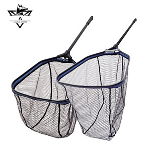 Nhà Sản Xuất Nổi PVC Cao Su Tráng Có Thể Gập Lại Trượt Thuyền Hạ Cánh <span class=keywords><strong>Net</strong></span> Ống Nhôm Lưới Đánh Cá Với Gia Cố Sườn Thiết Kế - Product Image 3