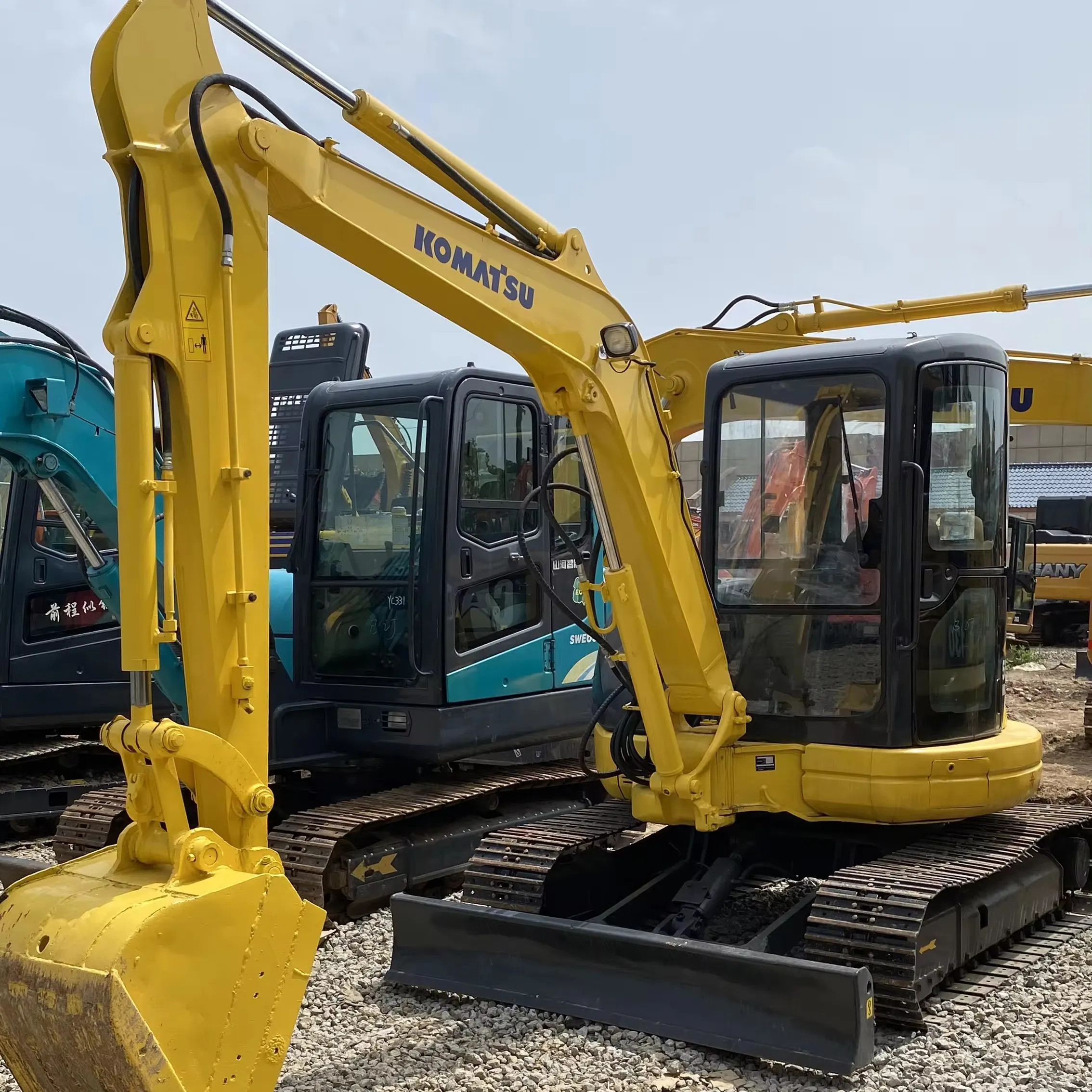 Buone condizioni 5ton mini escavatore usato macchina Komatsu PC55-7 ottime condizioni cingolato idraulico scavatore per la vendita