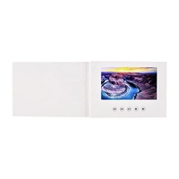 Carte de voeux vidéo d'invitation numérique de brochure vidéo d'affichage à cristaux liquides d'écran de HD de 7 pouces