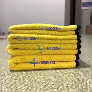 Car Cleaning Cloth New 400 500 600 800 1200 GSM Coral Fleece Dual Side Plush Microfiber Car Wash Towel For Auto Detailing Drying Cleaning Cloth