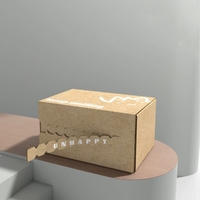 Boîte d'expédition en carton ondulé en forme d'avion, personnalisable avec logo, imperméable, écologique, avec éponge pour vêtements, papier kraft, emballage cadeau