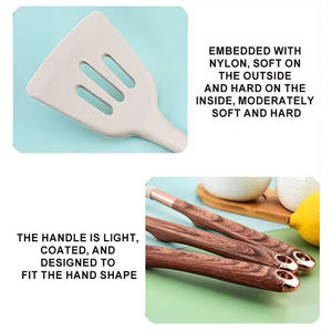 11pcs Utensílio De Cozinha Sustentável Set PP + Silicone Utensílios De Cozinha Alça De Plástico Espátula De Grau Alimentar 800 g/set Cor Personalizável - Product Image 5