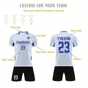 Set Perlengkapan Sepak Bola, Seragam Bernapas, Set Lengkap, Baju Olahraga Sepak Bola, Jersey Retro Original, Pakaian Sepak Bola - Product Image 5
