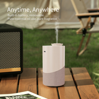 Diffuseur d'arômes sans fil rechargeable portable, diffuseur d'huile parfumée en métal écologique pour voiture
