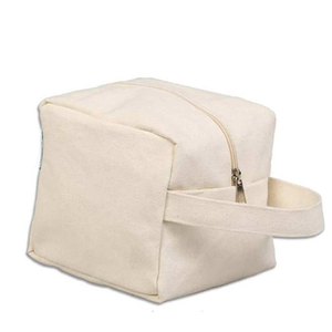 Étui de toilette en toile de différentes formes avec base et fermeture éclair, fabrication sur mesure pour le rangement en voyage et l'utilisation promotionnelle - Product Image 5