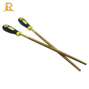 Trung Quốc Nhà Máy <span class=keywords><strong>12</strong></span> "<span class=keywords><strong>Inch</strong></span> Mạ Điện Kim Cương Phẳng Tập Tin Với Màu Vàng 305Mm Chiều Dài Nửa Vòng Tập Tin Cho Kim Loại Thủy Tinh Gỗ 120 Gr - Product Image 4