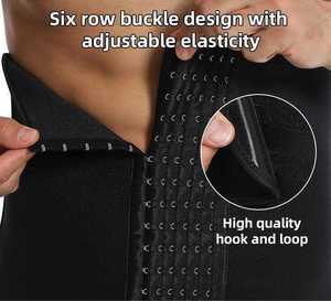 Faja Reductora de Cintura Doble con Logotipo Personalizado para Hombre, Cinturón de Compresión para Pérdida de Peso, Faja Sauna para Sudoración, Moldeador Corporal - Product Image 5