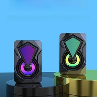 Altavoz Mini 2.0 Impermeable al por Mayor, Accesorios para PC, Iluminación para Gamers, Altavoz USB RGB Portátil de Escritorio para Computadora