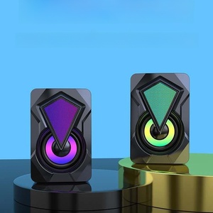 En gros, mini haut-parleur étanche 2.0, accessoires pour <span class=keywords><strong>PC</strong></span>, éclairage pour joueurs, haut-parleur portable USB RGB 20 pour ordinateur de bureau - Product Image 3