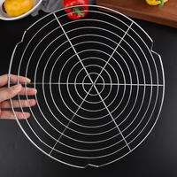 Grille de refroidissement pour gâteau rond, support de cuisson résistant au four, pour rôtir, griller, cuire à la vapeur, avec pieds, gadget de cuisine polyvalent