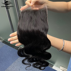 Lavishbeauty RTS transparente 13X4 13X6 HD encaje Frontal 5X5 HD Cierre de encaje con pelo de bebé prearrancado película HD delgada 13x6 Peluca de encaje - Product Image 1