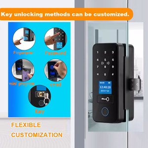 <span class=keywords><strong>Serratura</strong></span> Intelligente per Vetro Senza Telaio 30-120mm, per Porte in Vetro e Legno, con Impronta Digitale, Password, Carta e Chiave - Product Image 2