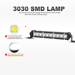 Barra luminosa a LED Ultra sottile <span class=keywords><strong>da</strong></span> 7-50 pollici Off Road 4x4 barra luminosa <span class=keywords><strong>da</strong></span> <span class=keywords><strong>lavoro</strong></span> a LED per Jeep Truck ATV SUV <span class=keywords><strong>faro</strong></span> a LED per auto 12V 24V - Product Image 2