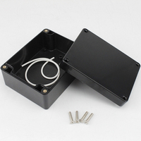 Orico — boîtier Abs étanche en plastique pour projet électronique, boîtier d'instruments noirs pour le bricolage, boîte de jonction de câble électrique, 115x90x55mm