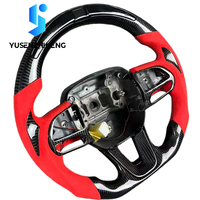 Volant en cuir personnalisé en fibre de carbone forgée pour Dodge Challenger Hellcat Charger Durango SRT avec LED