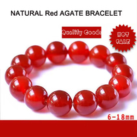 Bracelet en cornaline naturelle de haute qualité MANCHAO, bracelet extensible en pierres précieuses de jade rouge, bracelet porte-bonheur pour femmes, bijoux tendance