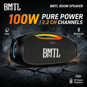 Xdobo BMTL <span class=keywords><strong>B</strong></span>-<span class=keywords><strong>O</strong></span>-<span class=keywords><strong>O</strong></span>-M Altavoz Inalámbrico Portátil con Subwoofer de Graves Profundos de 100W, Sonido Estéreo <span class=keywords><strong>HiFi</strong></span>, Luz RGB, Audio Estéreo de 2.2 Canales - Product Image 1