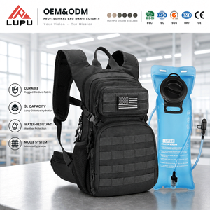 Mochila Táctica Negra LUPU, Impermeable, para Viajes al Aire Libre, Sistema Molle, 36-56L, Unisex, para Senderismo, con Logotipo Personalizado - Product Image 1