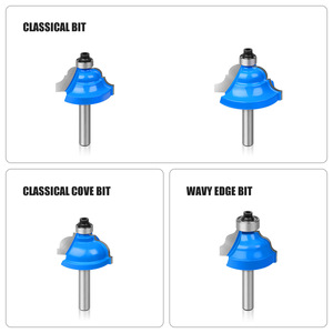 مجموعة من 35 ، مجموعة Shank <span class=keywords><strong>Bit</strong></span> ، مجموعة أدوات قطع الخشب Ogee Cove مع جسم كربيد التنغستن - Product Image 3