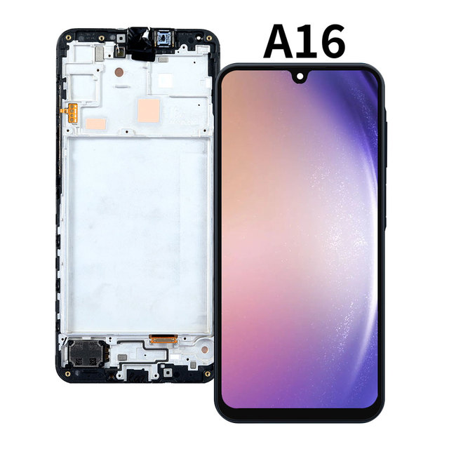 Mobile Phone Lcd Screen for samsung A16 Screen 5g 4gTelephone Display Touch Pantalla Assembly with Frame
