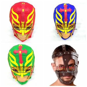 Máscara de Lucha Libre Realista Personalizada para Hombres y Mujeres, Máscara de Rey <span class=keywords><strong>Mysterio</strong></span>, Máscara Completa para la Cabeza, Máscara de Halloween de Celebridades - Product Image 1
