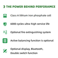 अनुकूलन योग्य जीवन 4 51.2v 100ah 5.12kwh गोल्फ कार्ट बैटरी मेटल शेल ip65 वाटरप्रूफ 6000 चक्र 64-80 किमी रेंज 5 साल की वारंटी