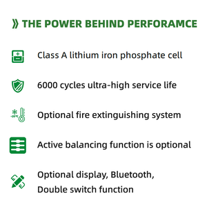 Anpassbare LiFePO4 51,2V 100Ah 5,12kWh Golfwagen-Batterie Metallgehäuse IP65 Wasserdicht 6000 Zyklen 64-80km Reichweite 5 Jahre Garantie - Product Image 5