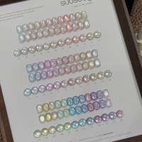 SUUSEEGEL 36 Couleurs Gel Polish Effet Œil de Chat Cristal Lumineux Transparent Scintillant Magnétique Caméléon Aurore