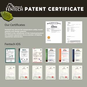 FENTECH en kaliteli 4 raylar PVC vinil at çiftlik çiti - Product Image 6