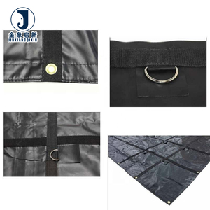 Bâche en <span class=keywords><strong>PVC</strong></span> de 18 oz, résistante, enduite, bâche en bois, imperméable, tricotée en warp, couverture de camion d'extérieur avec fonction anti-UV - Product Image 3