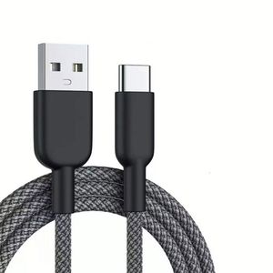<b>USB</b>-<b>C</b> Power Adapter Cables Nylon Phone Cable 1m/2m/3m Data Transfer <b>Type</b> <b>C</b> Fast Charger Cables for Iphone for Huawei - Product Image 1