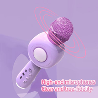 Microphone Karaoké Sans Fil pour Enfants, Double Appairage, Changeur de Voix Magique, Retour d'Oreille, Suppression Vocale à une Touche, Micro Portable Cadeau
