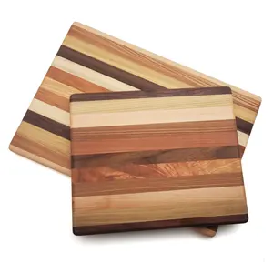 Edge Grain Walnut Cherry And Maple Wood Cutting Board Beautiful Wooden Chopping Blocks