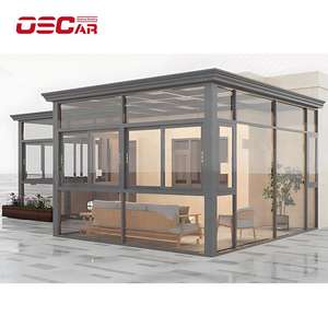 Nhouse Conservatoire Rétractable Sunrooms Verre Maisons Debout Maison Intérieur Extérieur Jardin Patio Cour Décor Cour Sunroom - Product Image 1