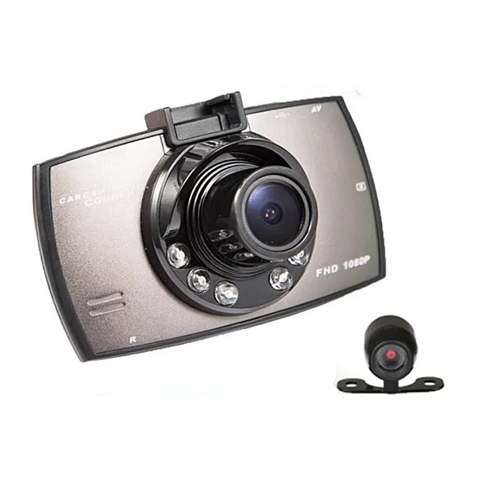 Gece görüş için ir kamera ile Dash cam 1080P hd araba sürüş monitörü
