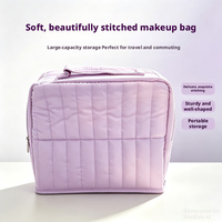 Trousse de toilette verticale grande capacité, simple, multifonctionnelle, avec compartiments pour le rangement des cosmétiques