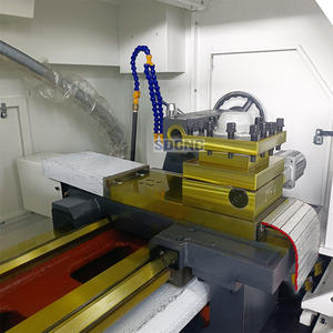 Metal tornalama için 4 istasyonlu taret <span class=keywords><strong>CNC</strong></span> torna makinesi mm salıncak ile yüksek hassasiyetli CK6150 500 - Product Image 6